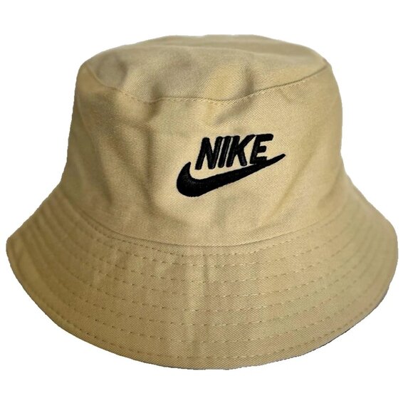 Nike Bucket Hat Golf Sports Cap Convertible Black & Tan - BNWOT - Picture 1 of 7